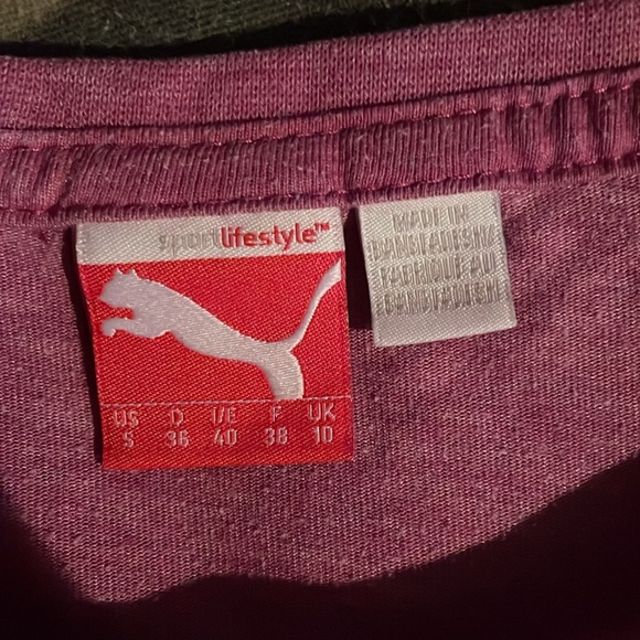 Purple puma t shirt size small - Picture 3 of 3